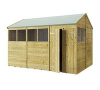 Store More Apex T&G Garden Shed - Windowed - 12x8ft - Pressure Treated