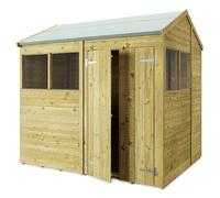 Store More Apex T&G Garden Shed - Windowed - 8x6ft - Pressure Treated