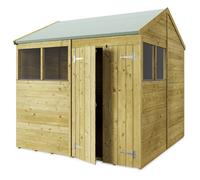Store More Apex T&G Garden Shed - Windowed - 8x8ft - Pressure Treated