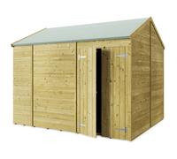 Store More Apex T&G Garden Shed - Windowless - 10x8ft - Pressure Treated