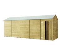 Store More Apex T&G Garden Shed - Windowless - 20x6ft - Pressure Treated