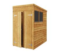 Store More Pent Overlap Garden Shed - Windowed - 4x6ft - Pressure Treated