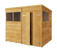 Store More Pent Overlap Garden Shed - Windowed - 8x6ft - Pressure Treated
