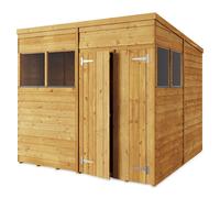 Store More Pent Overlap Garden Shed - Windowed - 8x8ft - Pressure Treated