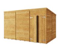 Store More Pent Overlap Garden Shed - Windowless - 12x8ft - Pressure Treated