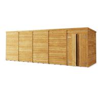 Store More Pent Overlap Garden Shed - Windowless - 20x6ft - Pressure Treated