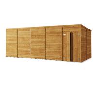 Store More Pent Overlap Garden Shed - Windowless - 20x8ft - Pressure Treated