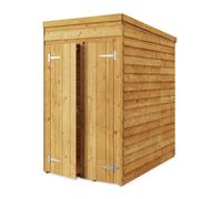 Store More Pent Overlap Garden Shed - Windowless - 4x6ft - Pressure Treated