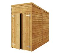 Store More Pent Overlap Garden Shed - Windowless - 4x8ft - Pressure Treated