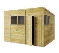Store More Pent T&G Garden Shed - Windowed - 10x8ft - Pressure Treated