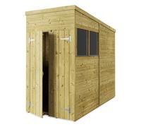 Store More Pent T&G Garden Shed - Windowed - 4x8ft - Pressure Treated