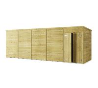 Store More Pent T&G Garden Shed - Windowless - 20x6ft - Pressure Treated