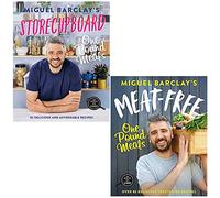Storecupboard One Pound Meals & Meat-Free One Pound Meals By Miguel Barclay 2 Books Collection Set