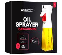 Quality Glass Olive Oil Sprayer White | for Cooking, Olive Oil Dispenser, for Kitchen Gadgets, Air Fryer, Salad, BBQ (Perfect for any Oil)
