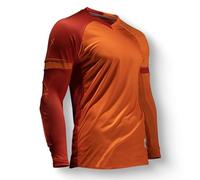 Storelli ExoShield Gladiator Goalkeeper Jersey, High-Impact Protection, Sweat-Wicking, Breathable Athletic Shirt for Soccer & Heavy-Duty Sports, Orange, Extra Large