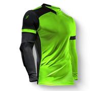 Storelli ExoShield Gladiator Goalkeeper Jersey | Padded Elbow Sleeves | Lightweight Soccer Jersey Shirt | Green | Small