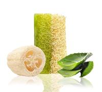 STORELUXY 130gr Aloe Vera Soap Bar With Pumpkin Fiber Natural Handmade Loofah | Oil Balance, Reduces Dryness, Collagen, Cures Blackheads and Acne, Vitamins C and E, Anti Ageing Skincare