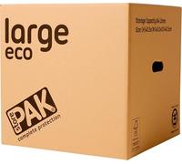 StorePAK Eco Storage Archive Moving Boxes with Handles - (Pack of 10) - 64 Litres - 100% Recyclable - H 40.5 x W 40.5 x D 40.5cm - LARGE