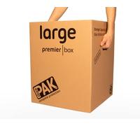 StorePAK Premium Heavy Duty Archive Storage Moving Boxes with Handles | Extra Strong Double Walled Boxes (Pack of 7) | 107 Litres - 100% Recyclable H 54cm x W 44.6cm x D 44.6 cm - LARGE