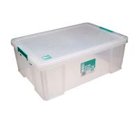 Storesdeco Storestack 51 Litre Storage Box W660Xd440Xh230mm Clear Rb11089