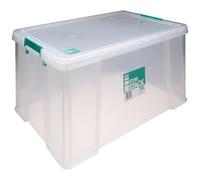 Storesdeco Storestack 70 Litre Storage Box W660Xd450Xh320mm Clear Rb90126
