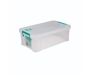 StoreStack 5.8 Litre Storage Box W350xD190xH120mm Clear RB90122 Free Finchley Refill Pen