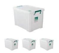 STORESTACK Clear 2.6 Litre Storage Box W240xD130xH140mm RB00816 (Pack of 4)