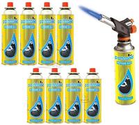STOREX Blow Torch Butane Gas Kit Cooking Catering Creme Brulee Culinary Tarts Pies Tool 1 Blow Torch + 8 Refills Cans