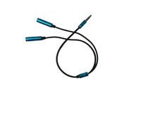 STOREX Electrical Headphone Splitter 3.5mm HEADPHONE SPLITTER JACK Y MALE to 2 DUAL FEMALE CABLE LEAD AUDIO EXTENSION compatible with iPhone, Samsung, Xiaomi, Oppo, Huawei, Vivo, LG