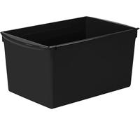 Storex Extra Large Book Bin, 14.5 x 9.2 x 7 Inches, Black, 6-Pack (71130U06C)