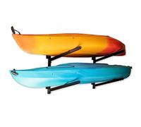 StoreYourBoard 2 Kayak Indoor Storage Rack, Adjustable Garage Wall Mount Hanger, Heavy Duty Holds 200 lbs
