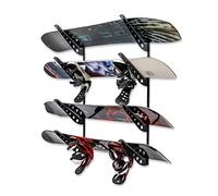 StoreYourBoard Adjustable Snowboard Storage Rack, Wall Mount 4 Board Display
