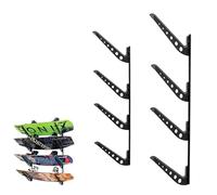 StoreYourBoard Adjustable Wakeboard Storage Rack - Wall Mount 4 Level Display, Heavy Duty Water Sports Gear Hanger for Wakeboards, Wakesurf Boards, and More, Holds up to 100 lbs