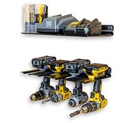 StoreYourBoard Electric Drill Storage Rack Shelf, Holds 4 Drills, Hanging Wall Mounted Organizer for Garage, Home, Workshop, Shed