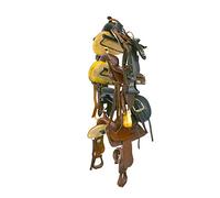 StoreYourBoard Horse Saddle Storage Rack, Wall Mounted Equestrian Saddle Holder, Holds 4 Western and English Saddles