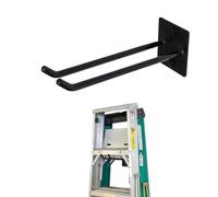 StoreYourBoard Ladder Storage Wall Hook - Heavy Duty Steel Ladder Hanger for Garage Wall, Holds 2-3 Ladders, Ladder Hooks for Wall Mount, Supports up to 50 lbs