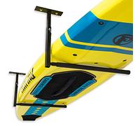StoreYourBoard Paddleboard & Surfboard Ceiling Rack - Adjustable SUP Rack for Garage Ceiling Storage, Heavy-Duty Paddle Board Rack Holds 75 lbs, Surfboard Ceiling Mount for Home & Garage