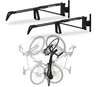 StoreYourBoard SwivelStow Road & Gravel Bike Storage 2 Pack - Heavy Duty Bike Hanger, No-Lift Bike Wall Mount for Garage Bike Storage, Holds 70 lbs, Patent-Pending
