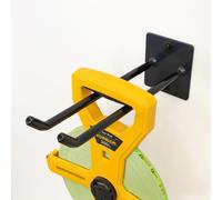 StoreYourBoard Tool Organizer Hook, Wall Mount Garage Storage, Tool Storage for Shovels Rakes Brooms Hoses and More, Rubber-Coated Steel Holds 50 lbs, 12" X 4" X 4.5"