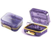 STORICANS Weekly Pill Box,Portable Daily Pill Organiser, Small Travel Tablet Organiser 7 Day 1 Times a Day Pill Case with 7 Compartments to Hold Vitamins, Medicines,Supplements(Purple)