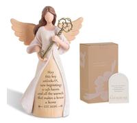 Storieme 2026 House Warming Gifts New Home: Angel Holding A Key Figurine