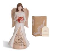 Storieme 60th Birthday Gifts for Women: Unusual Birthday Gift for 60 Year Old Woman Her Mum Sister Ladies Angel Figurine Decorations (7.5"/19cm)