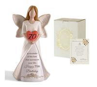 Storieme 70th Birthday Gifts for Women: 19cm Angel Figurine Decor | 7.5" Hand-painted Resin Sculpture with Gift-readybox, Unusual Present for 70 Year Old Mum, Sister, Friends, Ladies