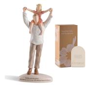 Storieme Dad Birthday Gifts from Daughter: Father's Day Figurine Gift for Dads - Hand-Painted Daddy Daughter Statue Decor