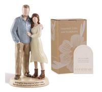 Storieme Dad Birthday Gifts: Hand-Painted Dads Daughters Figurines Statues Decoration Gift for Fathers Day Valentine Day Wedding