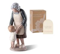 Storieme Grandma Grandchild Figurine Gifts: Mothers Day Christmas Birthday Gift for Nana - Hand-Painted First Time Grandmother Keepsake Presents