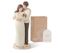 Storieme New Mom Gifts for Women: New Parents Gift for Couples 1st Time Mother After Birth First Pregnancy Expecting Mommy Dad to Be Figurine Statue