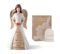 Storieme Retirement Gifts for Women 2026: Happy Retirement Keepsake for Retirees - 7.3" Handcrafted Resin Angel Figurine for Nurse Teacher Colleague Friend