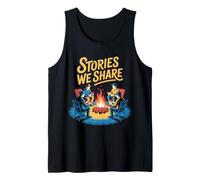 Stories We Share Campfire Reading Design Tank Top