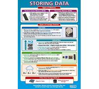 Storing Data | ICT Posters | Laminated Gloss Paper measuring 850mm x 594mm (A1) | Computing Charts for the Classroom | Education Charts by Daydream Education